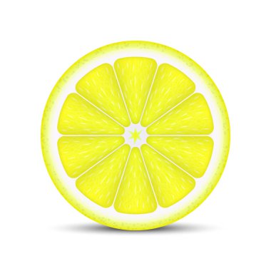 Gerçekçi limon dilimi