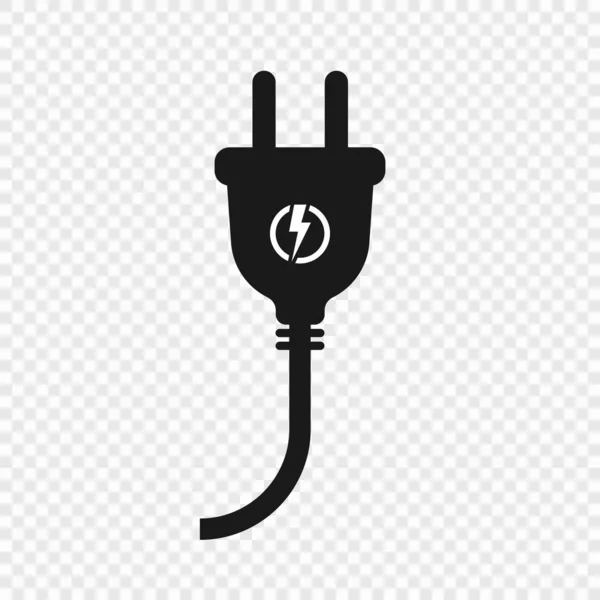 Electric plug with cable — Stock vektor