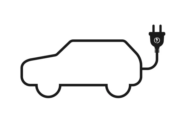 Електричний автомобіль значок — стоковий вектор