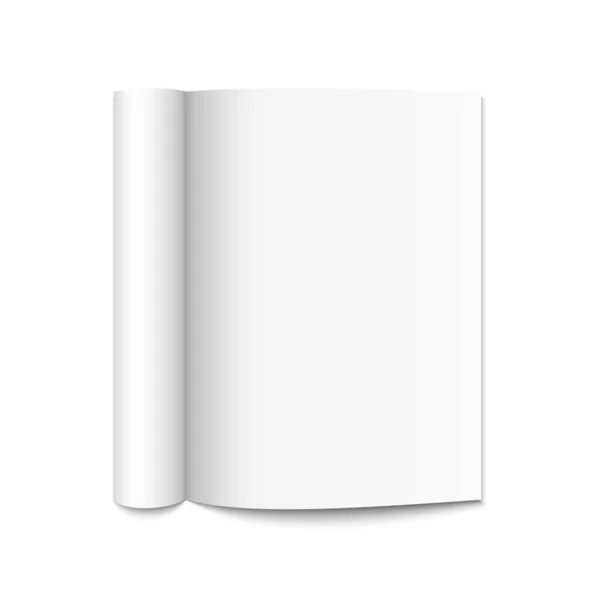 现实的空白白色杂志 — 图库矢量图片