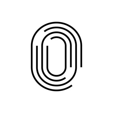 Parmak izi vektör çizim