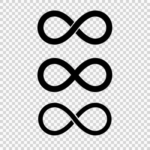 Icono de bucle infinito aislado — Vector de stock