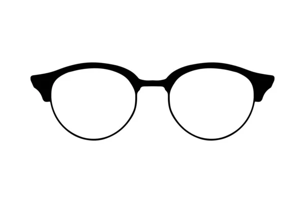 Napszemüveg vagy szemüveg sziluett — Stock Vector