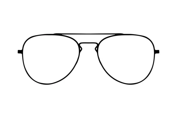 Gafas de sol o gafas silueta — Vector de stock