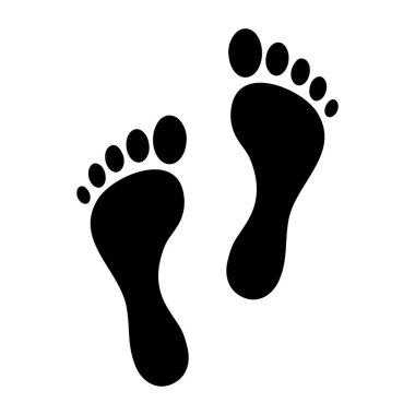 İnsan ayak izi simgesi