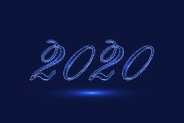 Fondo de Año Nuevo 2020 — Vector de stock