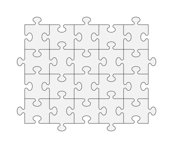 Puzzle kousky skládačky. — Stockový vektor