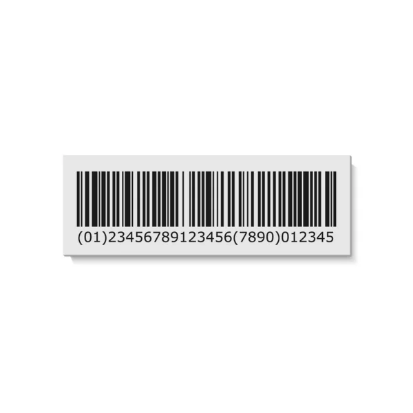 Barcode Etikett Aufkleber — Stockvektor