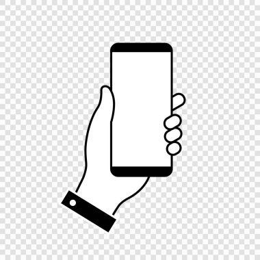 El ele tutuşan cep telefonu