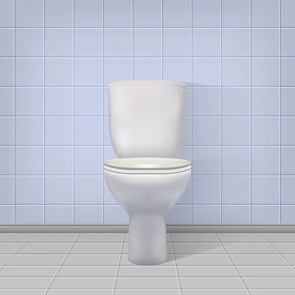 Realistic toilet interior background. — 스톡 벡터