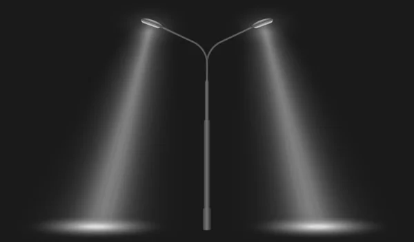 Utcai sor led lámpák — Stock Vector