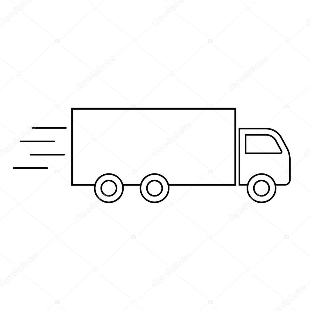 Delivery Truck isolated