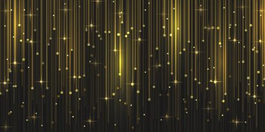 Sihirli ışık kıvılcımlarıyla parlayan yağmur parçacıkları.