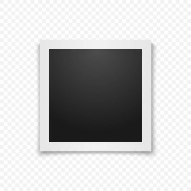 Gerçekçi vektör fotoğraf çerçevesi.