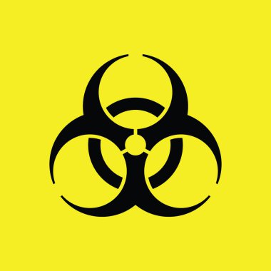 Biyolojik tehlike sembolü. Biyolojik uyarı işareti