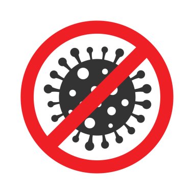 Coronavirus uyarı işareti. Virüs alarmı