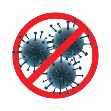 Coronavirus uyarı işareti. Virüs alarmı