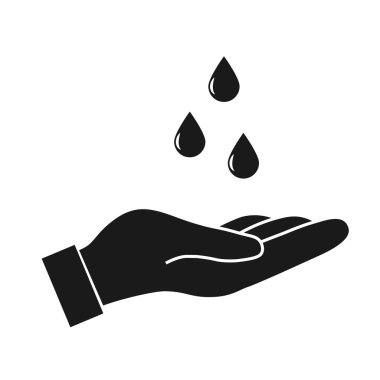 Su damlasıyla elini yıka.