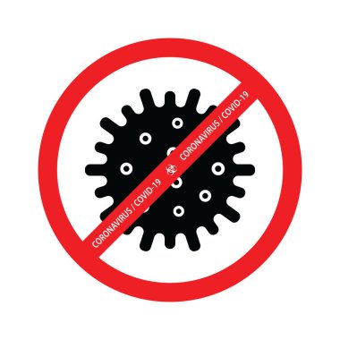 Coronavirus uyarı işareti. Virüs alarmı