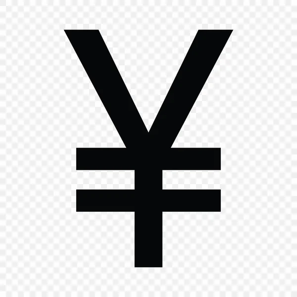 Sinal Yena Japonês Ícone Símbolo Moeda — Vetor de Stock