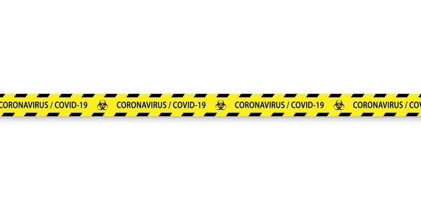 Caution Biohazard Black Yellow Striped Borders Vector Illustration Border Stripe — Stock Vector