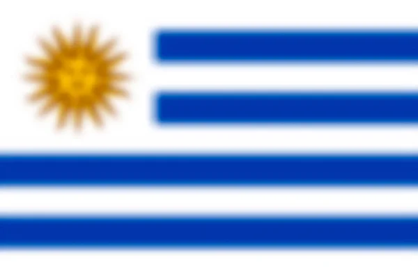 模糊的背景与乌拉圭国旗 矢量说明 — 图库矢量图片