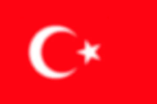 Unscharfer Hintergrund Mit Türkei Flagge Vektorillustration — Stockvektor