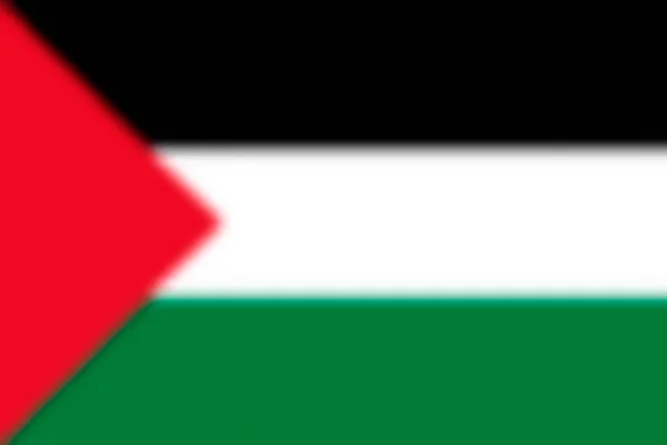 Rozmazané Pozadí Vlajkou Palestiny Vektorová Ilustrace — Stockový vektor