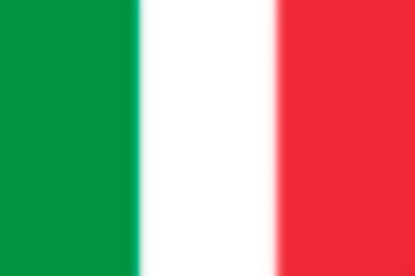 İtalya bayrağı ile bulanık bir arkaplan. Vektör illüstrasyonu