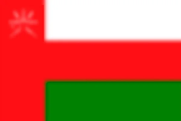 Blurred Background Flag Oman Vector Illustration — Stock Vector