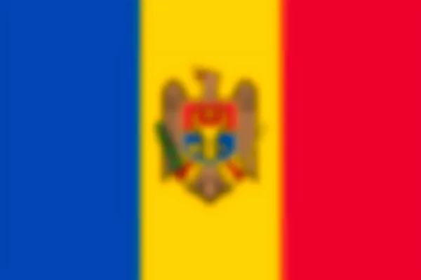 Fondo Borroso Con Bandera Moldavia Ilustración Vectorial — Vector de stock