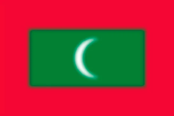 Blurred Background Flag Maldives Vector Illustration — Stock Vector