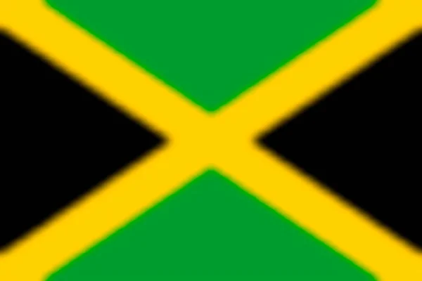 Suddig Bakgrund Med Flagga Jamaica Vektorillustration — Stock vektor