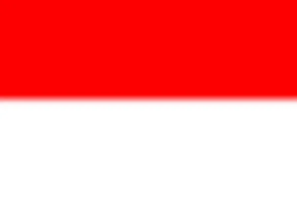 Endonezya Bayrağı Ile Bulanık Arkaplan Vektör Illüstrasyonu — Stok Vektör