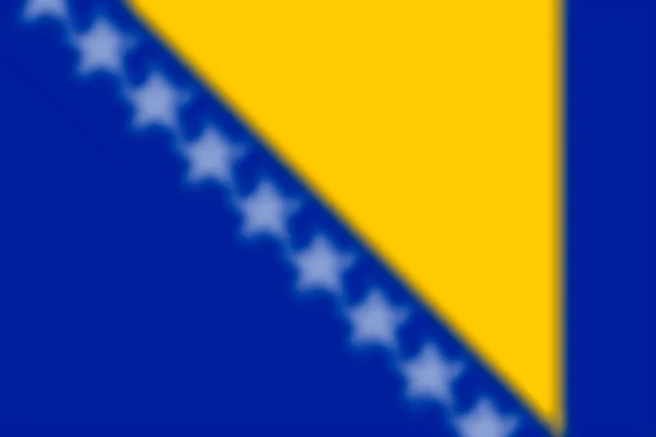 Bosna Bayraklı Bulanık Bir Arka Plan Vektör Illüstrasyonu — Stok Vektör