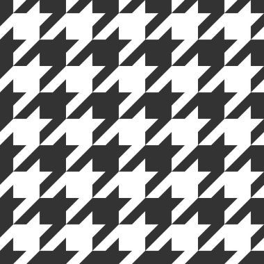 Houndstooth kusursuz desen. Vektör illüstrasyonu