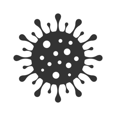 Corona virüs vektör simgesi. Coronavirus işareti