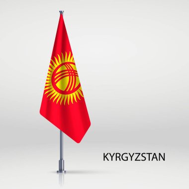 Kırgızistan bayrak direğinde sallanıyor