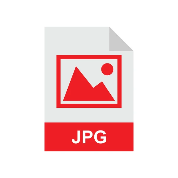 Jpg Format Fil Vektor Ikon — Stock vektor