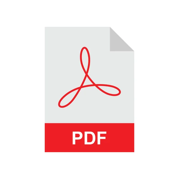 Ícone Vetor Arquivo Formato Pdf —  Vetores de Stock