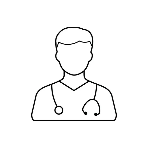 Doctor Vector Icon Medicine Logo — Stock Vector