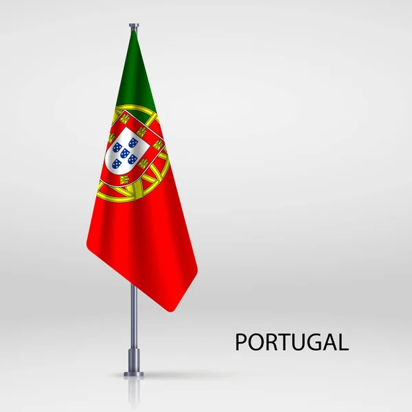 Португалия Висит Флагштоке — стоковый вектор