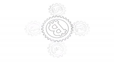 bağımlılık - cogwheels sonsuz döngü döndürme