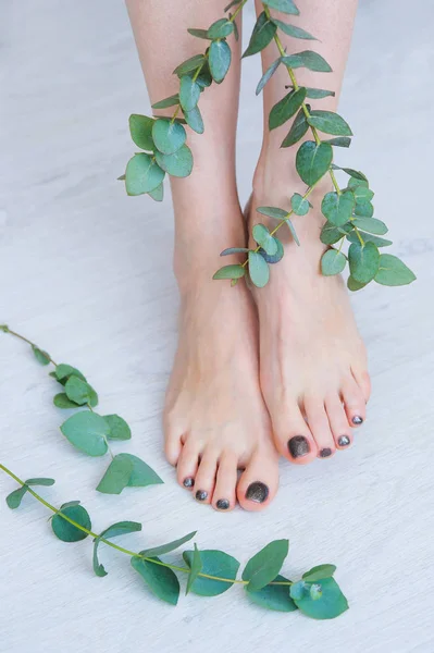 Güzellik bakımı kadın ayaklar için — Stok fotoğraf