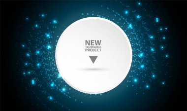 Dijital teknoloji dünya. İş sanal kavramı. Vektör arka plan