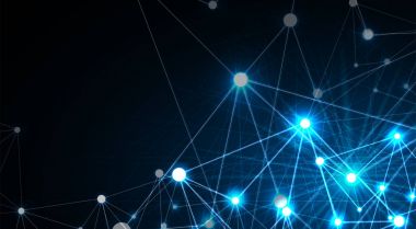 Neural ağ kavramı. Hücreleri bağlantıları ile bağlı. Yüksek teknoloji