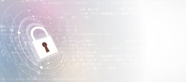 Cybersecurity ve bilgi veya ağ koruması. Gelecekteki teknoloji