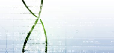 DNA ve tıbbi ve teknoloji arka plan. fütüristik molekül