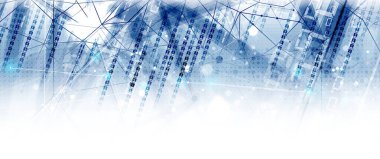 Cybersecurity ve bilgi veya ağ koruması. Gelecekteki teknoloji