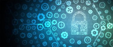 iş backgr için internet dijital güvenlik teknolojisi kavramı